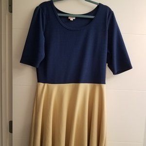 NWT LulaRoe Two-Tone Nicole Dress